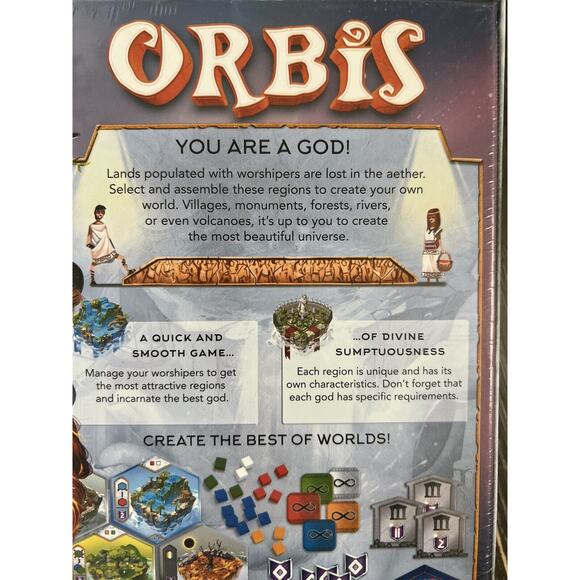 Orbis Board Game by Tim Armstrong 2018 Space Cowboys, New and Sealed - Picture 3 of 8